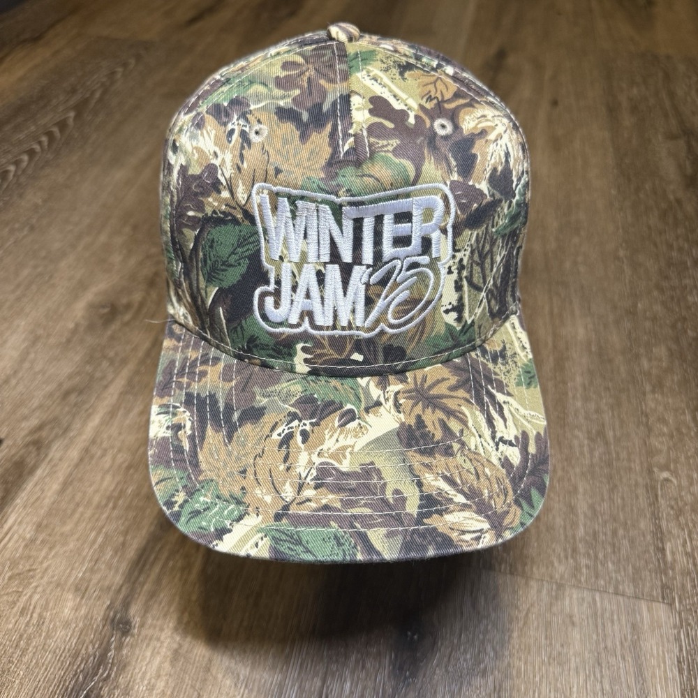 Winter Jam Christian Fest Snapback Hat Realtree Camo‎ Trucker Cap Music Merch